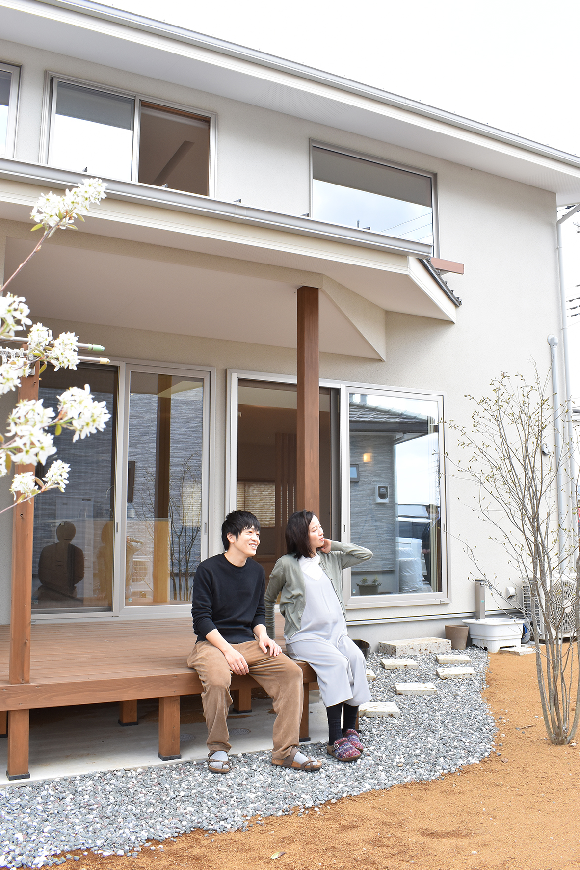 筑波山を取り込む借景の家