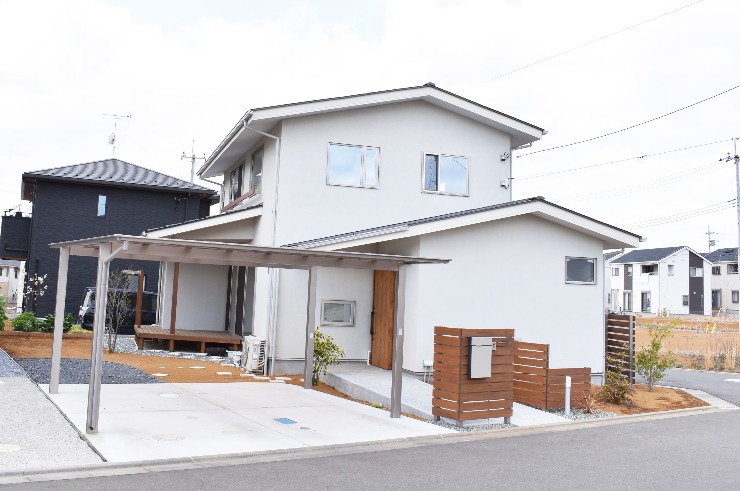 筑波山を取り込む借景の家