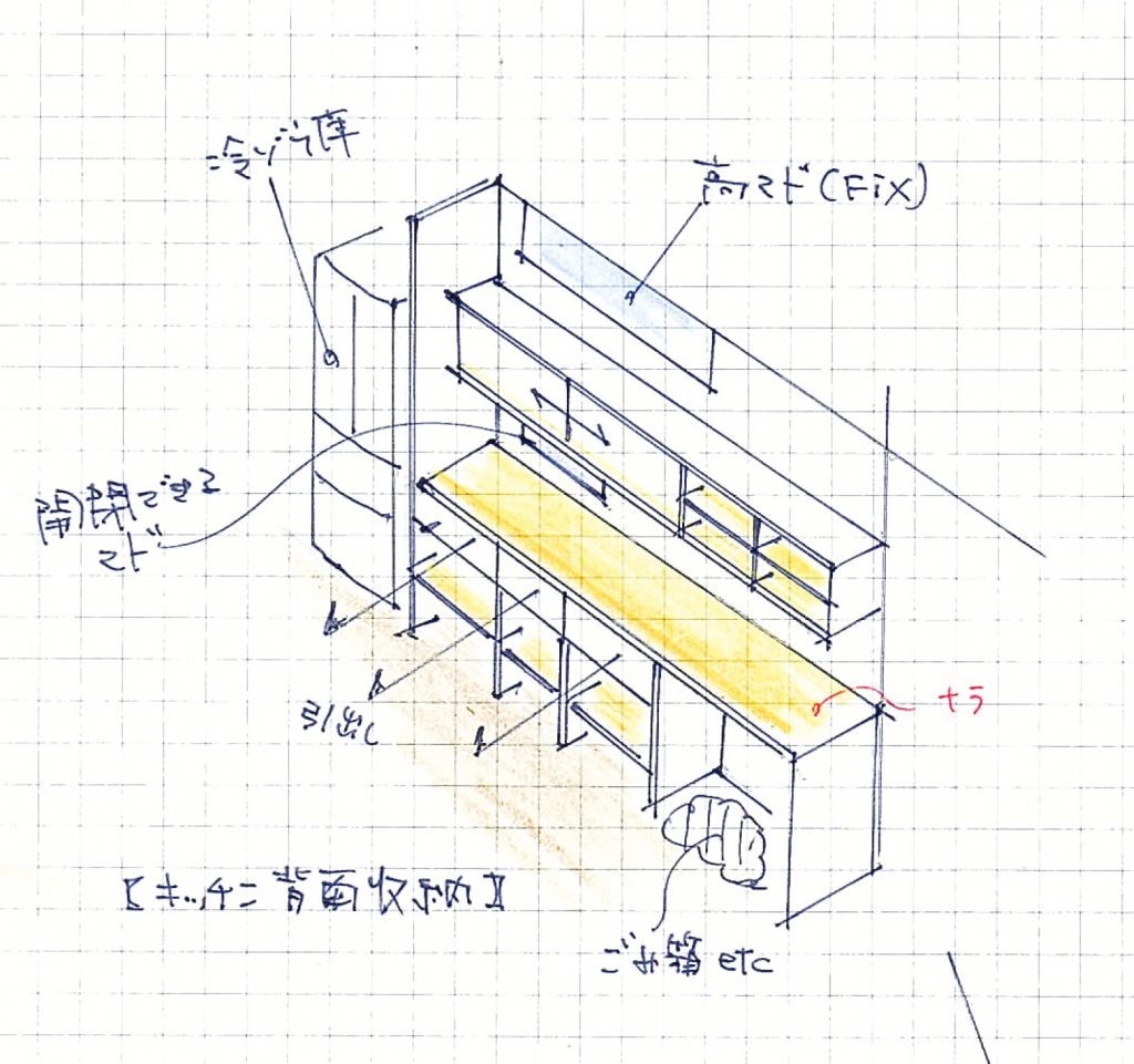 手書きパース