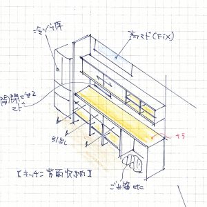 手書きパース