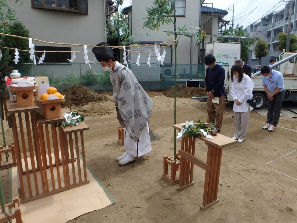 注文住宅地鎮祭