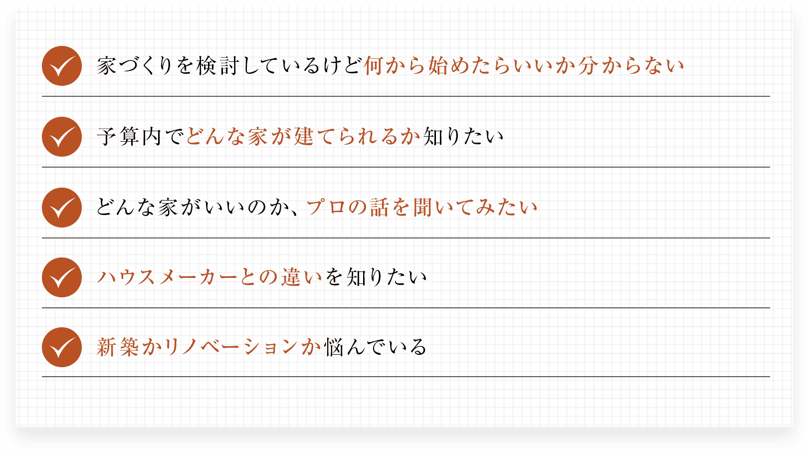 家づくりを検討しているけど何から始めたらいいか分からない