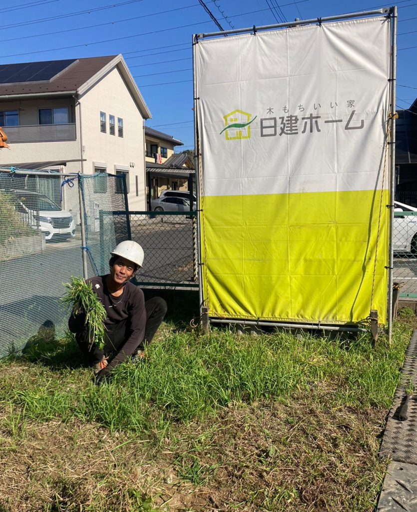 鳶荒木さん　現場掃除