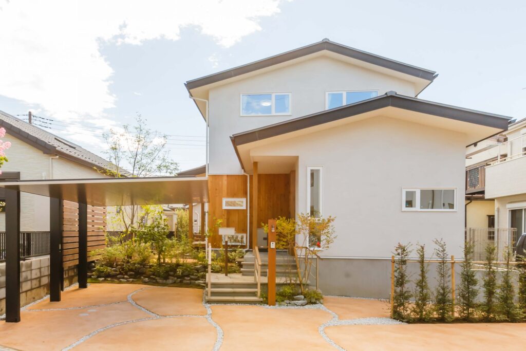 玄関ポーチに使用した事例